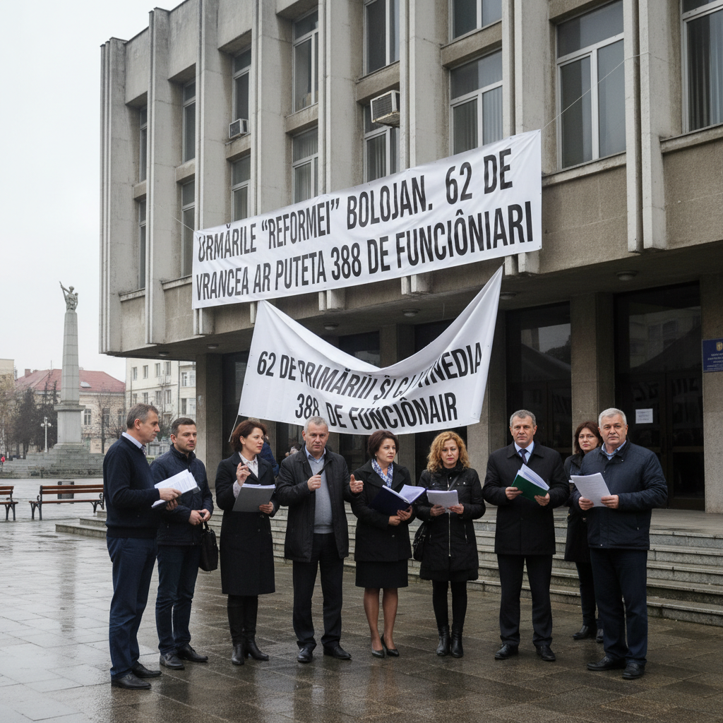 62 de primării și Consiliul Județean Vrancea pot concedia 388 de funcționari