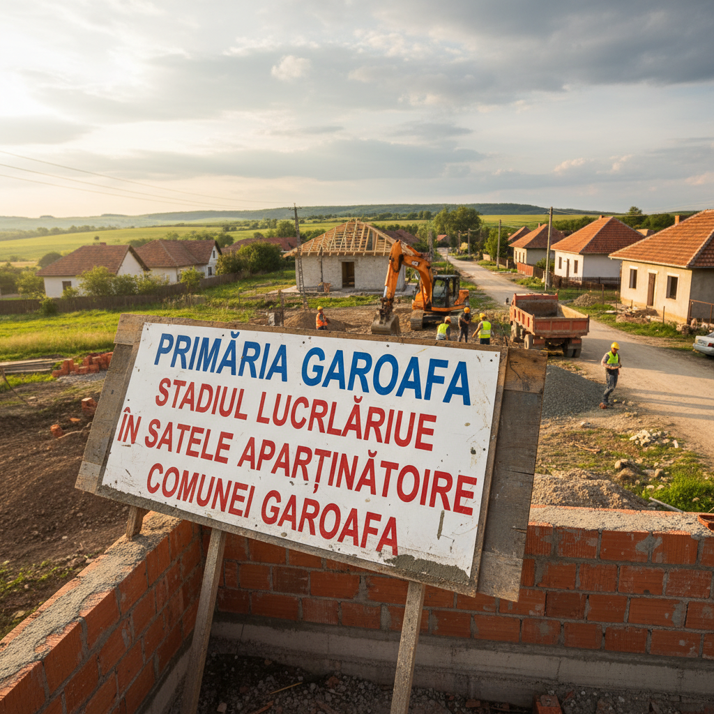 Actualizări privind lucrările în satele din comuna Garoafa