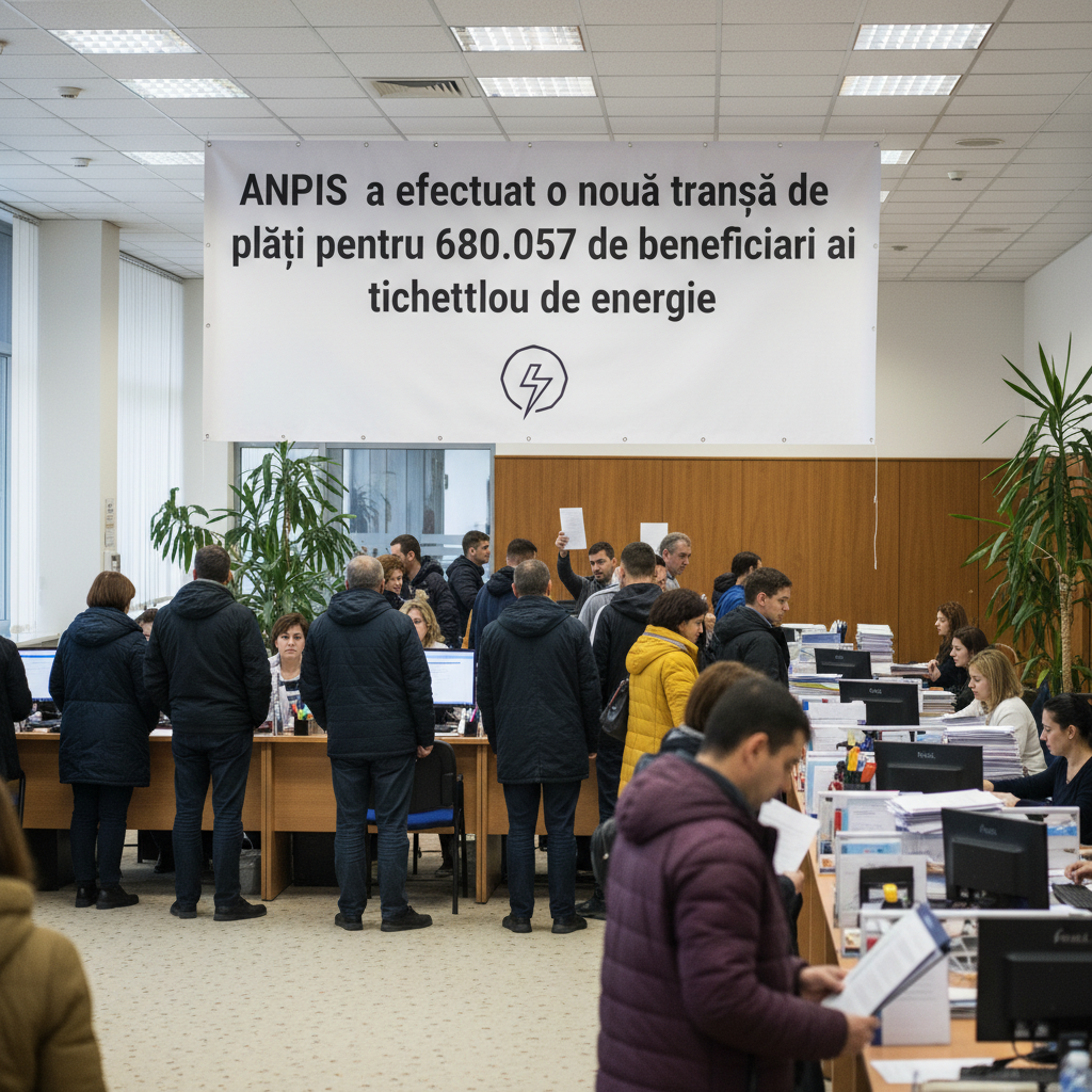 ANPIS a virat o nouă tranșă a plăților pentru 680.057 beneficiari ai tichetului de energie