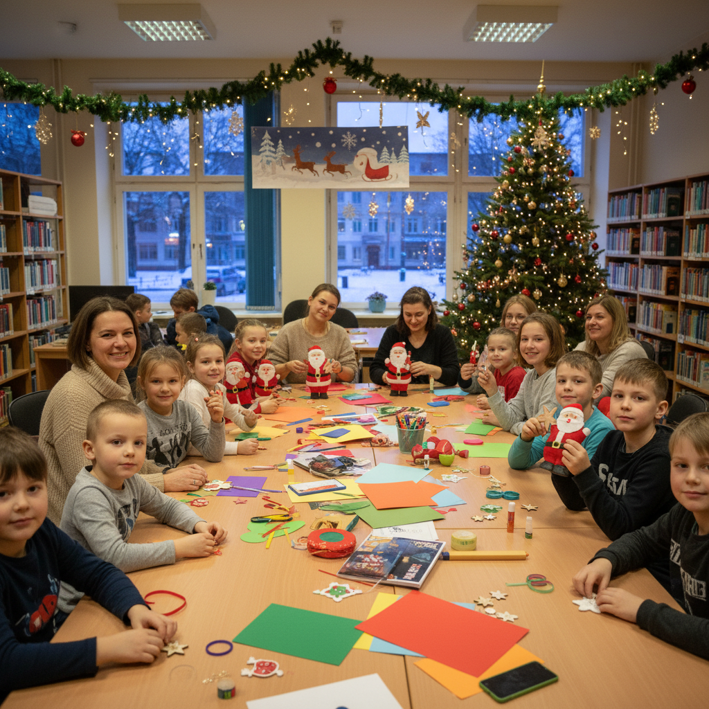 Ateliere de Crăciun pentru copii la Bibliotecă – Magia sărbătorilor