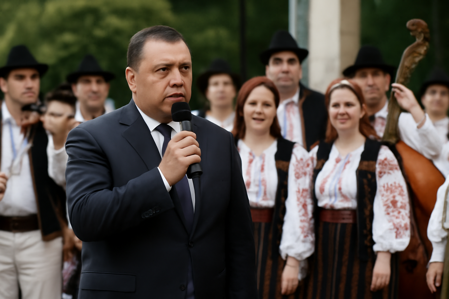 Cristi Misăilă prezintă spectacol de folclor și tradiții al Ansamblului Țara Vrancei și invitații săi