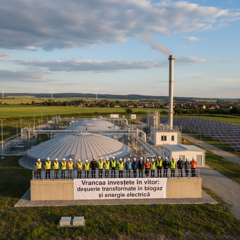 deșeurile locale convertite în biogaz și electricitate