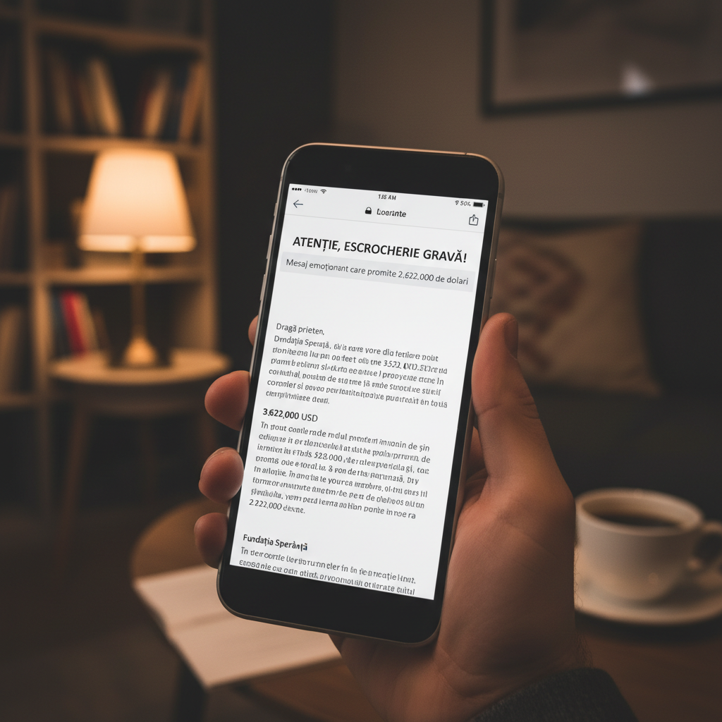 E-mail fals promite câștig de 2.622.000 de dolari