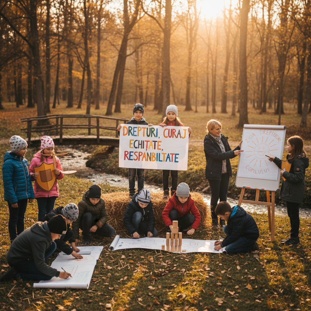 Elevii din Poiana Cristei marchează Ziua Drepturilor Copilului prin lecții despre curaj, echitate și responsabilitate