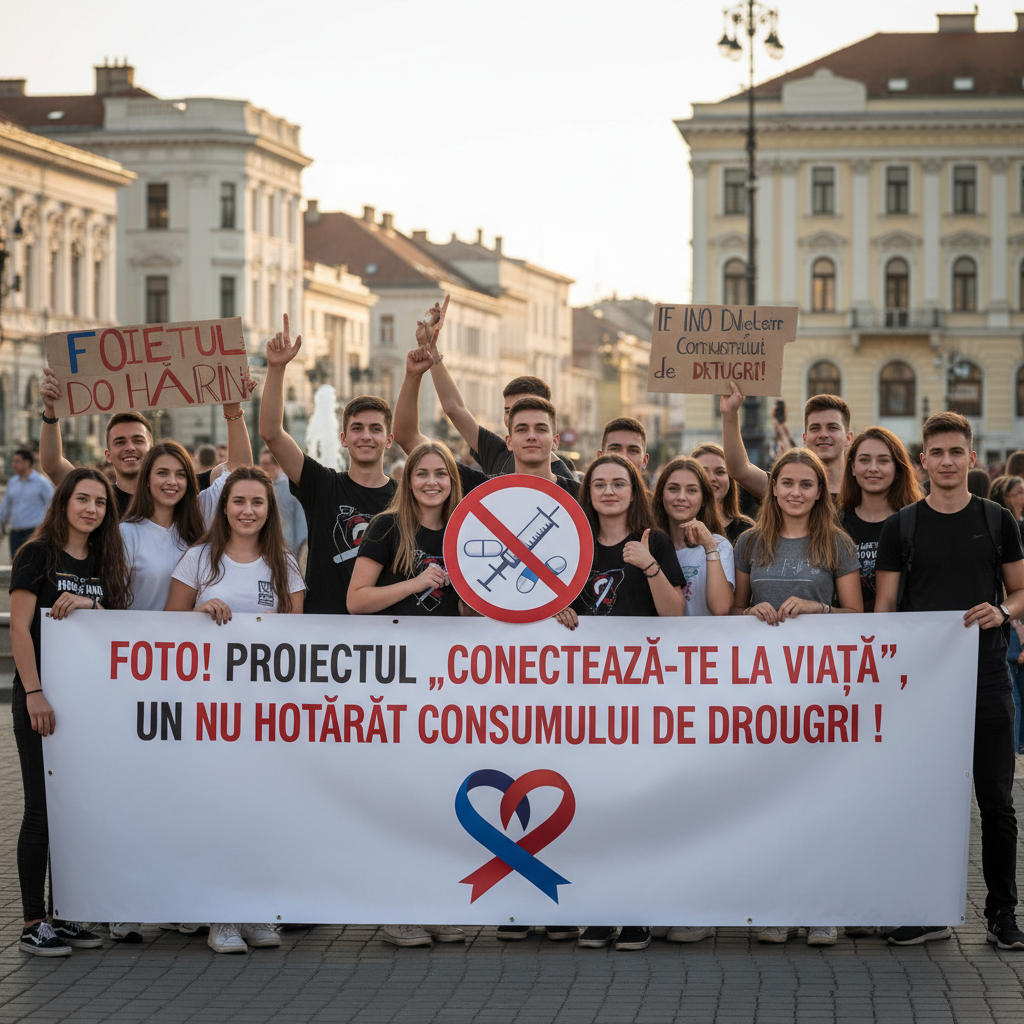 FOTO! Conectează-te la Viață – Proiect local împotriva consumului de droguri
