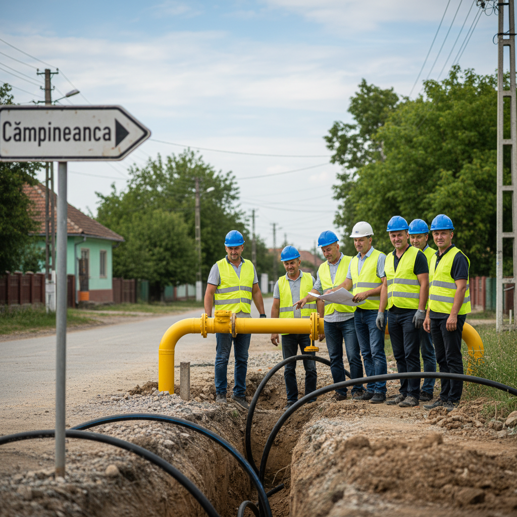 FOTO! Extinderea sistemului de alimentare cu gaze în Câmpina pe 6 străzi