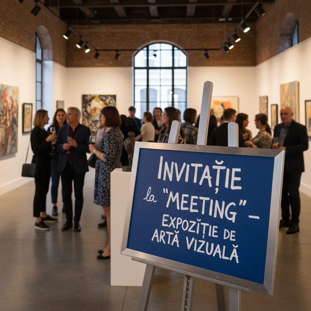 Invitație la expoziția de artă vizuală MEETING din orașul nostru