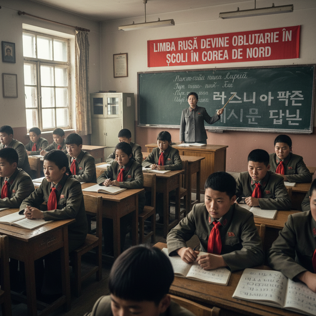 Limba rusă devine materie obligatorie în școlile din Coreea de Nord