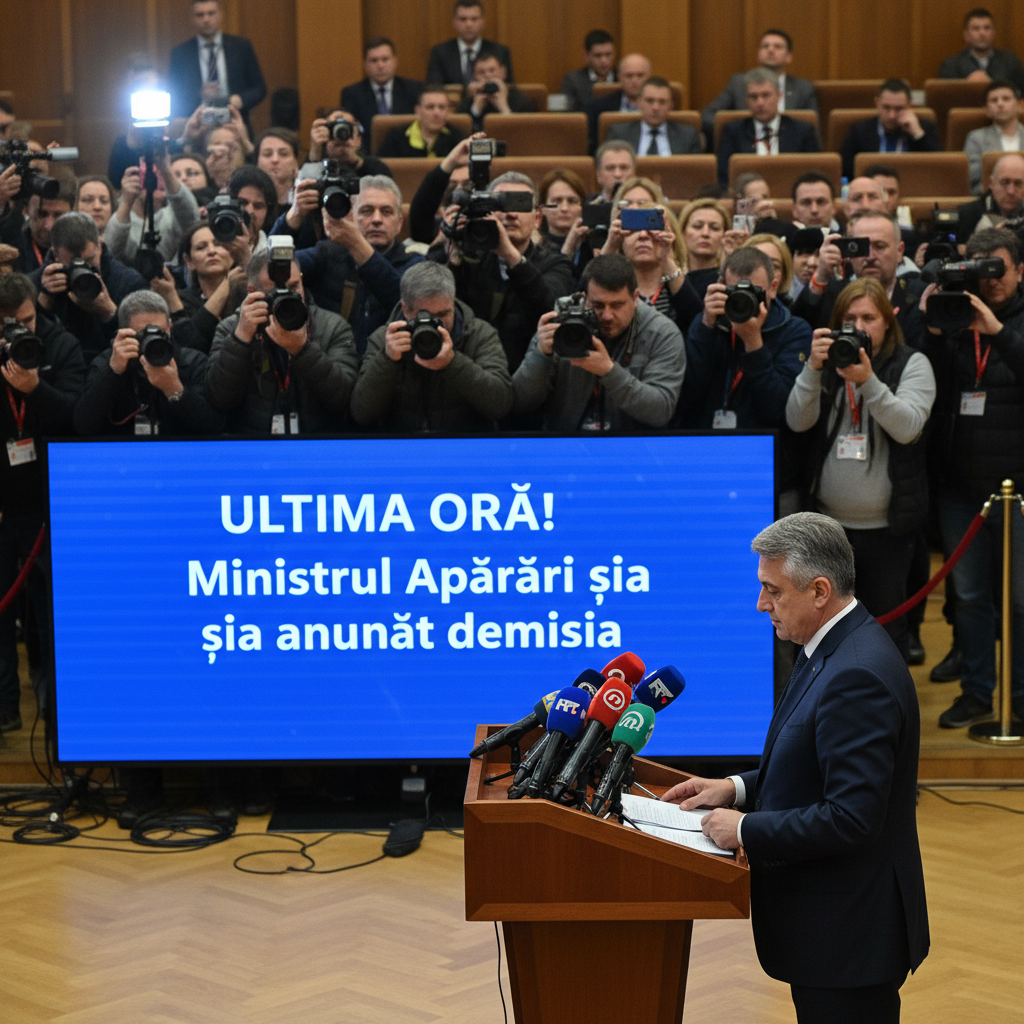Ministrul Apărării și-a depus demisia oficială