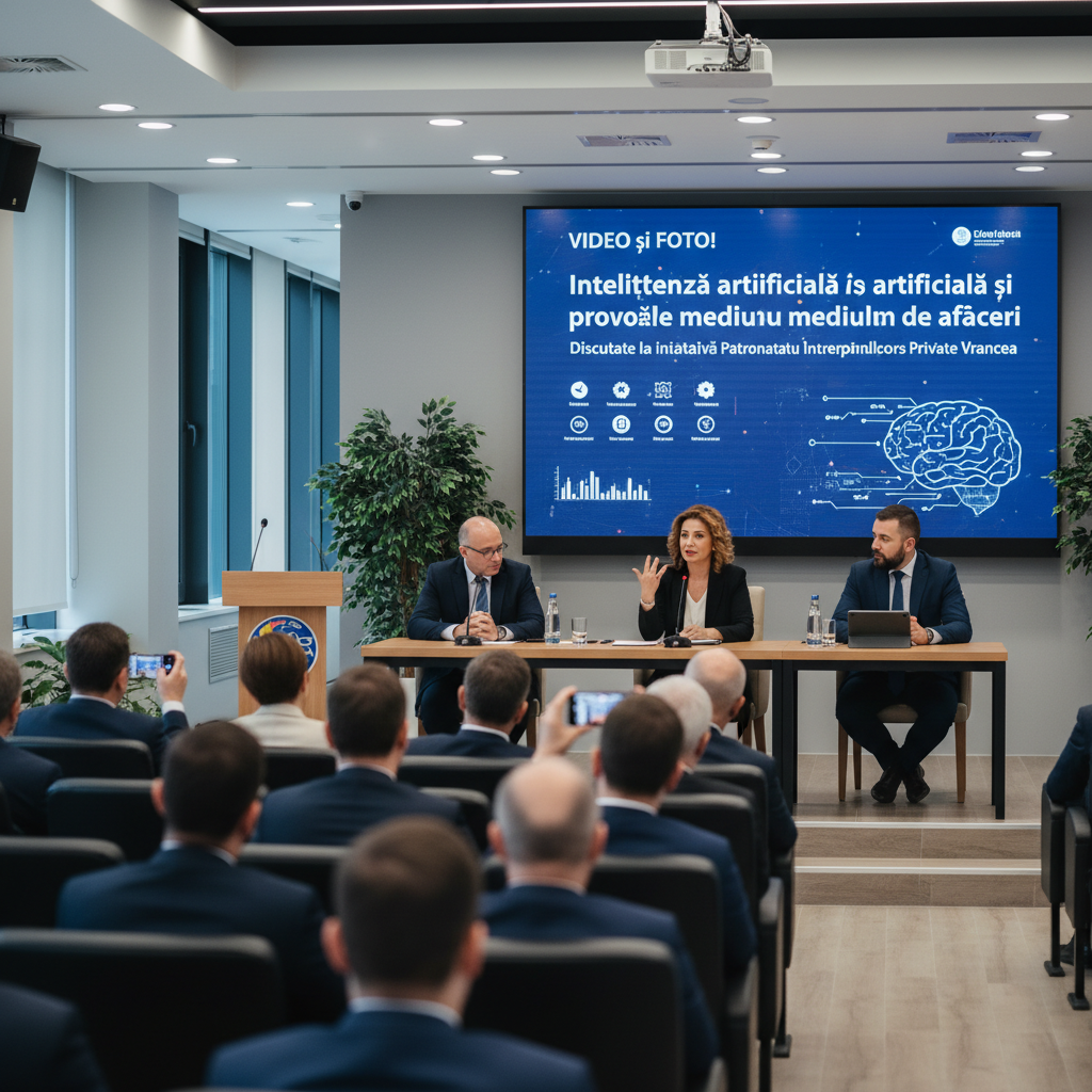 Provocările inteligenței artificiale în mediul de afaceri, dezbătute la Patronatul Întreprinderilor Private Vrancea