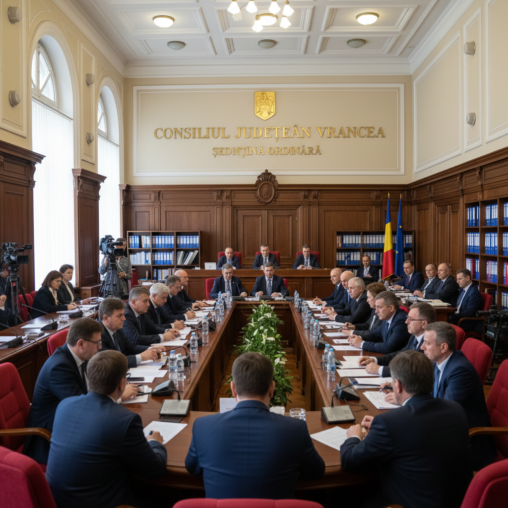 Ședință ordinară a Consiliului Județean Vrancea, convocată oficial