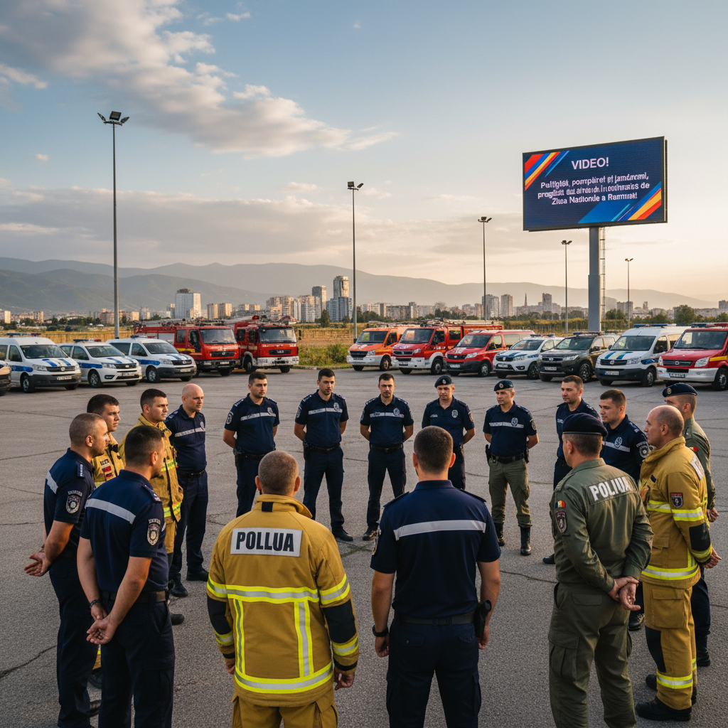 VIDEO! Polițiști, pompieri și jandarmi din Vrancea pregătiți pentru intervenții în minivacanța de 1 Decembrie